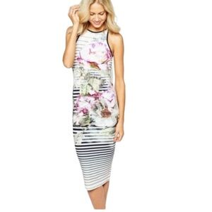 Ted Baker ‘Laya Peony’ Stripe Midi Dress 6